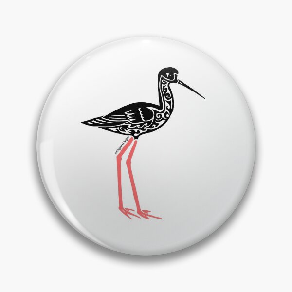 Item preview, Copy of Black-necked Stilt Tribal Design - Colored designed and sold by KitayamaDesigns.