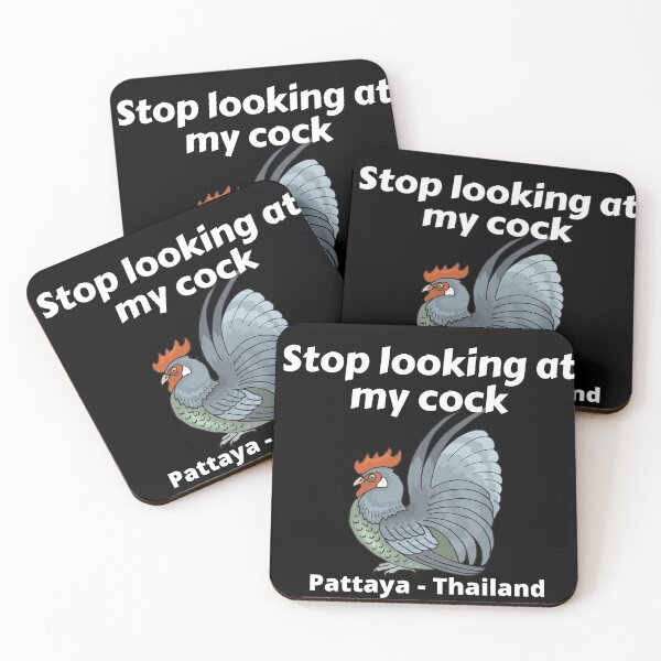 Item preview, Stop looking at my Cock Funny Logo - Pattaya, Thailand designed and sold by Scubaloppy.