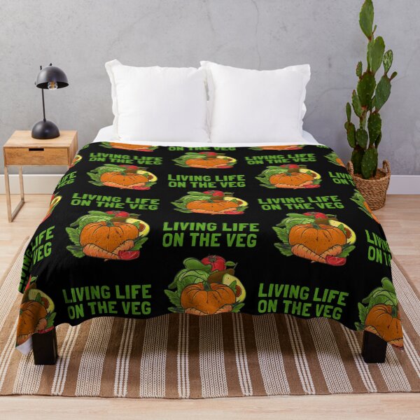 Item preview, Living Life on the Veg Veganuary designed and sold by FitFabFunny.
