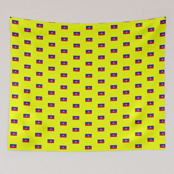 Item preview, Haiti Flag on Yellow Background designed and sold by Shaxspere.