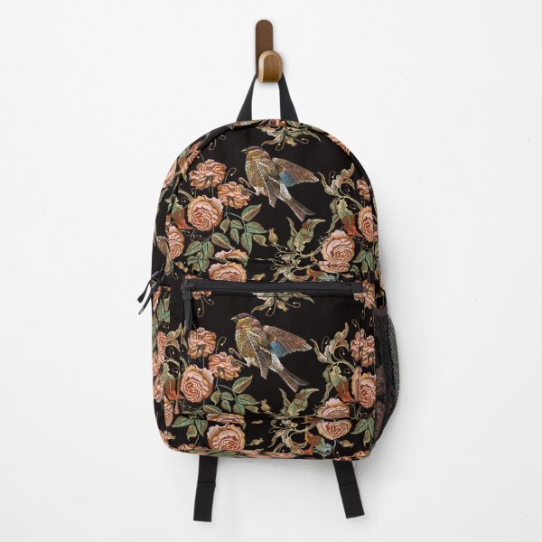 Item preview, Roses and bird, vintage embroidery designed and sold by matrioshka.