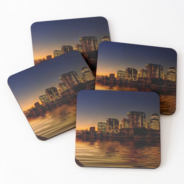 Item preview, Sunset Night City By River  designed and sold by DejvCreation.