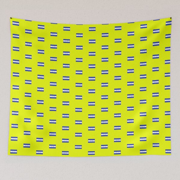 Item preview, Honduras Flag on Yellow Background designed and sold by Shaxspere.