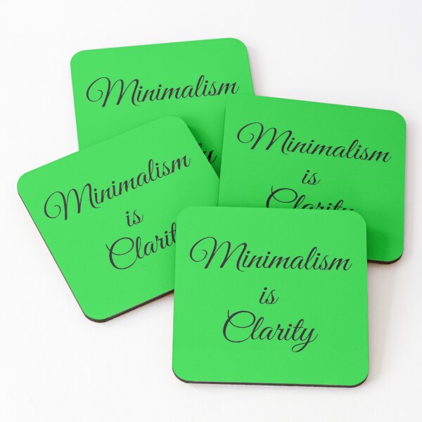 Item preview, MINIMALISM IS CLARITY  designed and sold by CoopClothing.