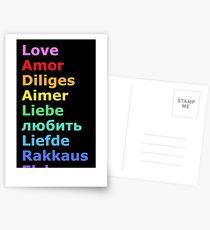 Love (languages) Postcards