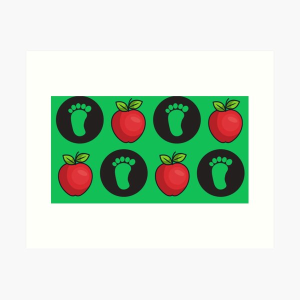 "Kiss My Foot" or "Have an Apple" Art Print