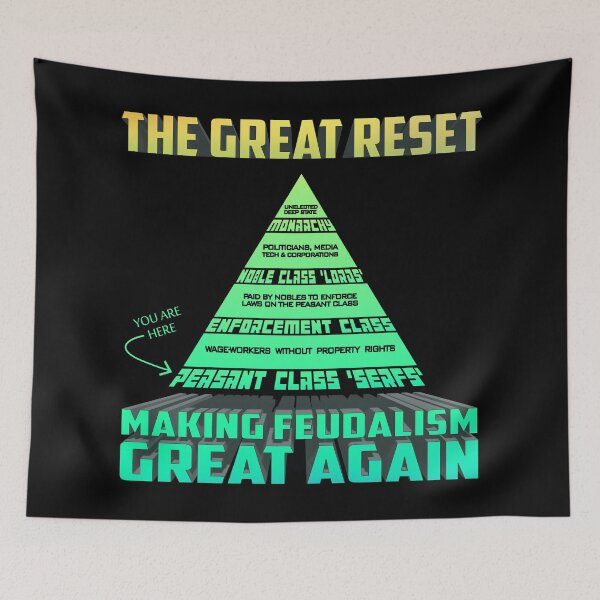Item preview, The Great Reset - Modern Day Feudalism designed and sold by Red-Blooded.