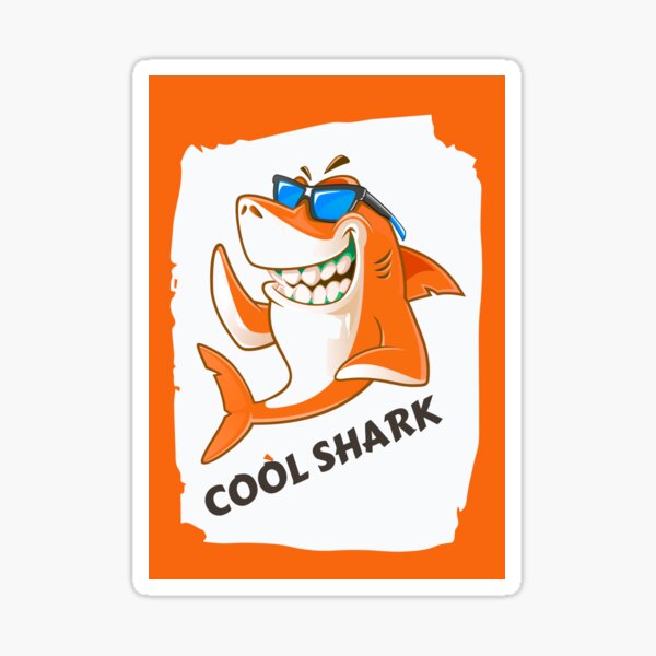 Cool Shark Sticker