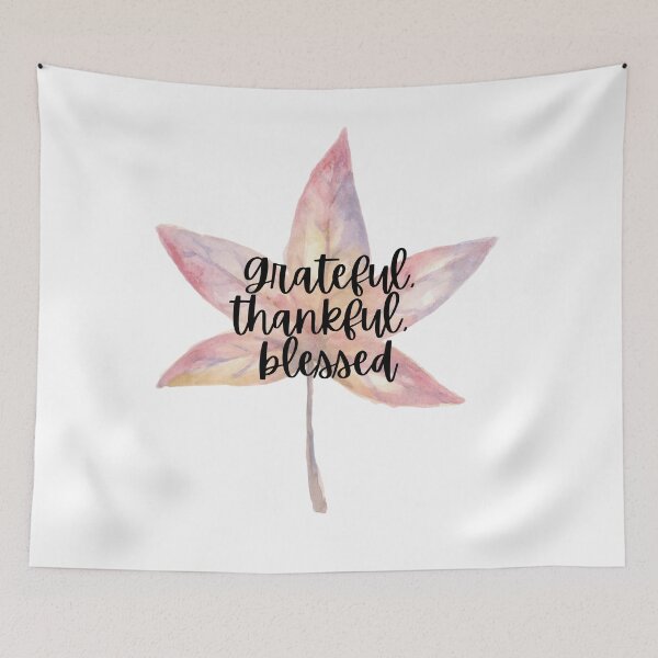 Item preview, Grateful, Thankful, Blessed | Thanksgiving Print designed and sold by C00KIESandMILK.