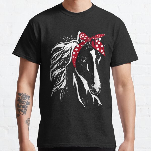 Horse Bandana for Horseback Riding Horse Lover Classic T-Shirt
