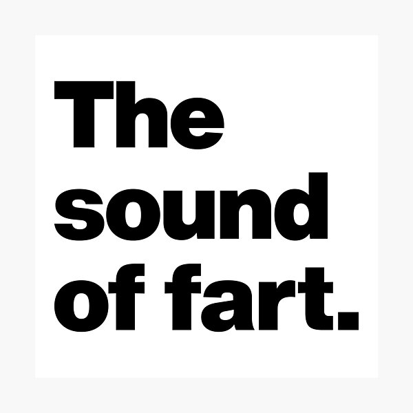 Fart Sound Wall Art Redbubble - roblox fart audio