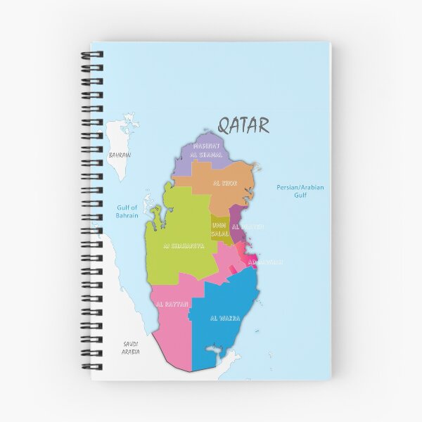 Item preview, Map of Qatar with municipalities Political map. Vector  designed and sold by mashmosh.