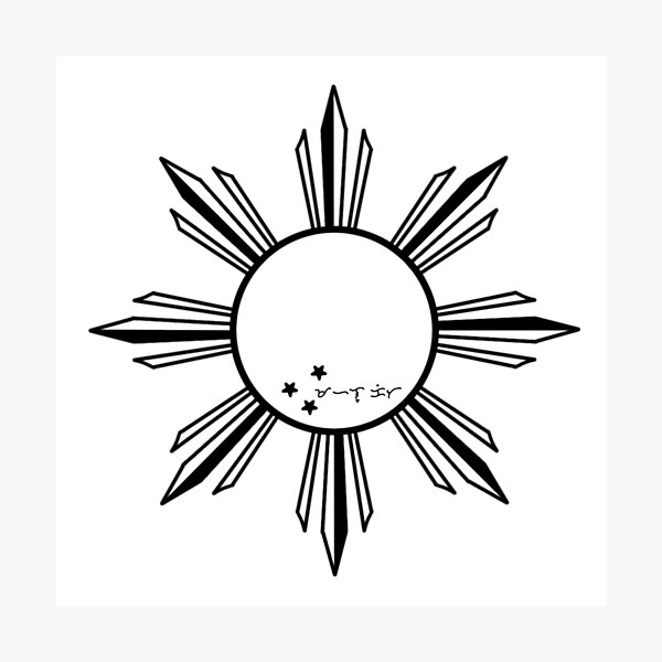 philippines sun and stars tattoo designs - Clip Art Library