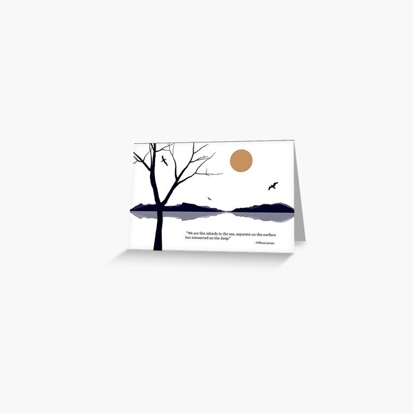 We Are Like Islands Greeting Card