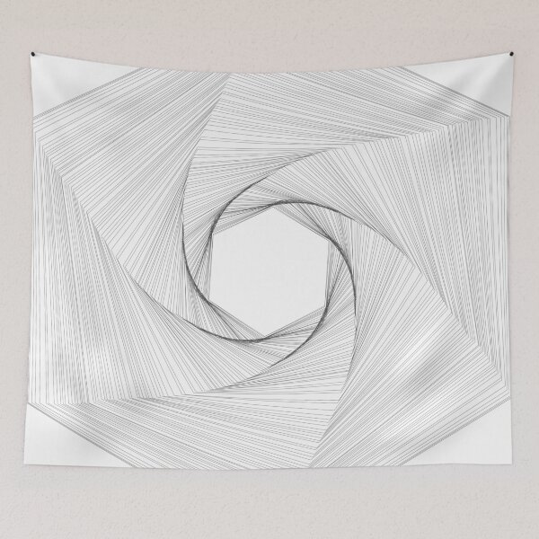 Item preview, Minimalist Hexagon Line art 3 designed and sold by Raizenyzer10.