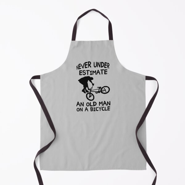 Item preview, Never Under Estimate An Old Man On A Bicycle designed and sold by aktiveaddict.