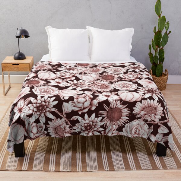 Item preview, Red Micro Floral Print  designed and sold by Flower Magic .