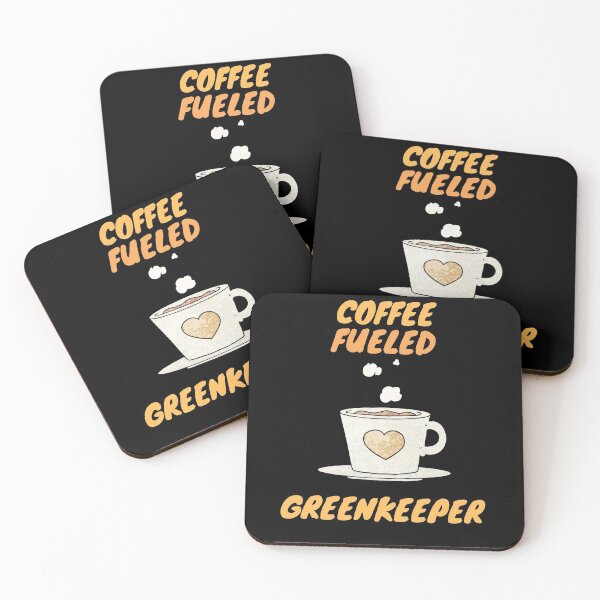 Item preview, Coffee fueled greenkeeper designed and sold by SnowballStep.