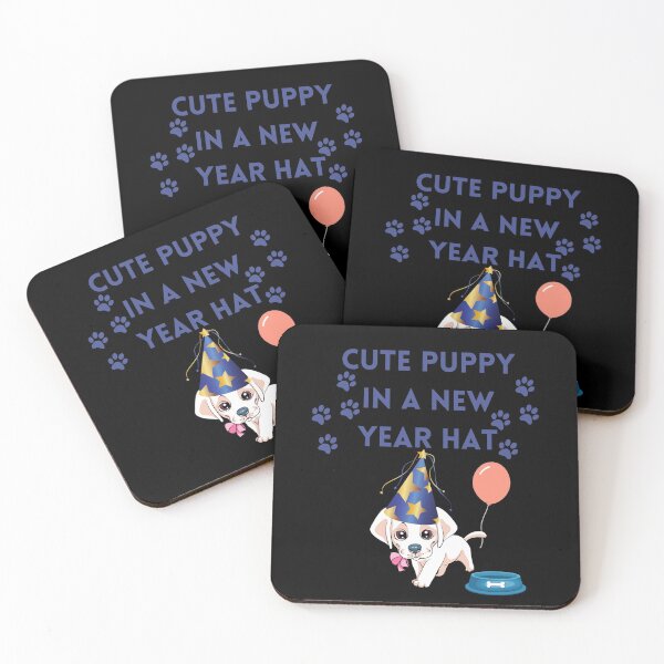 Item preview, Cute Puppy In A New Year Hat designed and sold by HnLStore.
