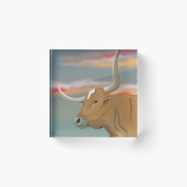 Item preview, Texas long horn bull designed and sold by Courtney Edmondson.