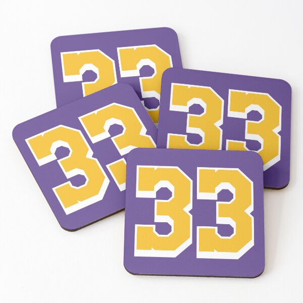 Item preview, 33 Yellow Number thirty-three Purple Basketball Jersey designed and sold by elhefe.