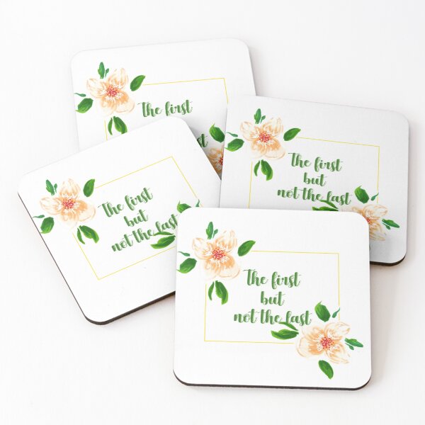 Item preview, The first but not the last flower kamala harris quote 1 designed and sold by DoodlesFlowers.