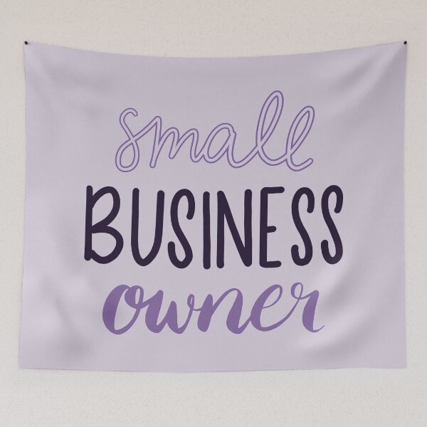 Item preview, Small Business Owner Hand Lettered Design - Lavender and Purple designed and sold by annedesignco.