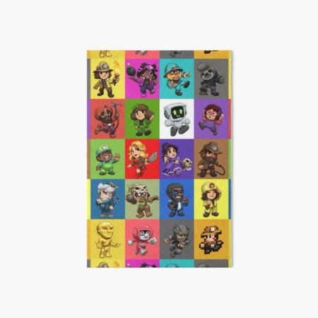 Spelunky 2 Player Characters Pattern Greeting Card for Sale by