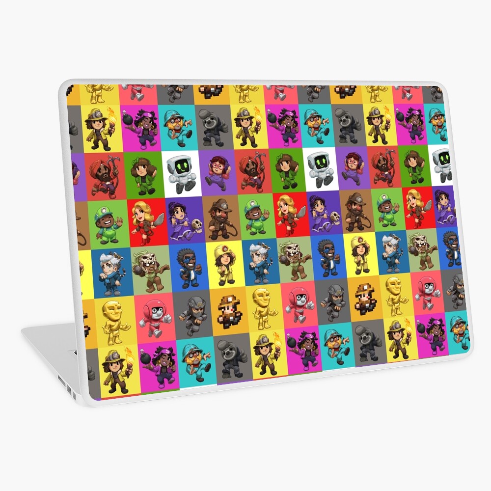 Spelunky 2 Player Characters Pattern Greeting Card for Sale by