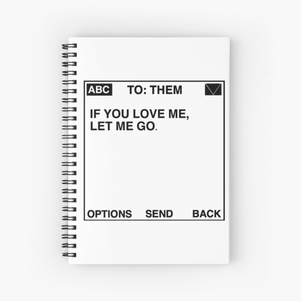 Let Me Spiral Notebooks Redbubble - let me go nurko roblox id roblox music codes