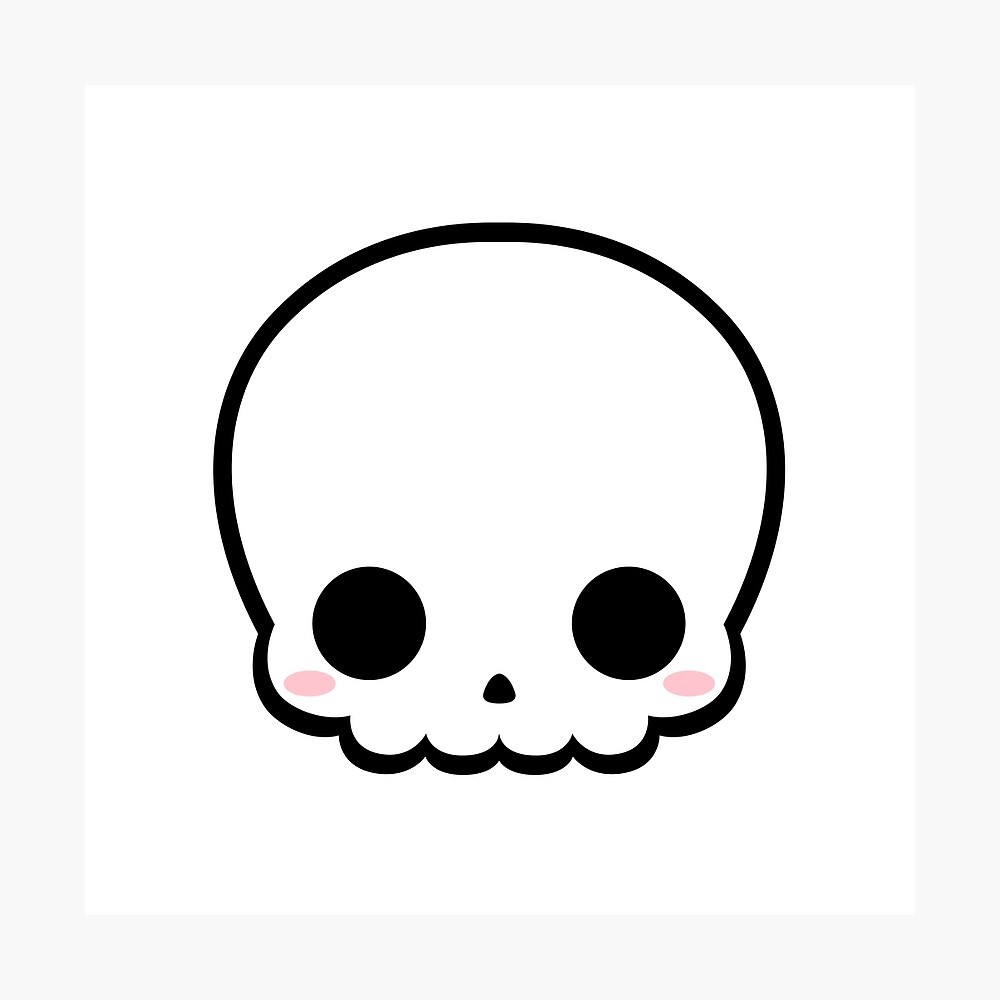 Cute Skull" Poster by Cat3287 | Redbubble