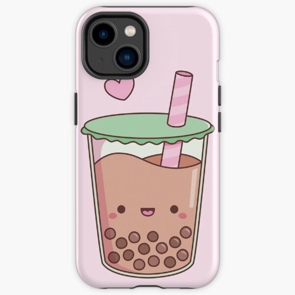 Nettes Boba-Tee-Liebes-Gekritzel iPhone Robuste Hülle