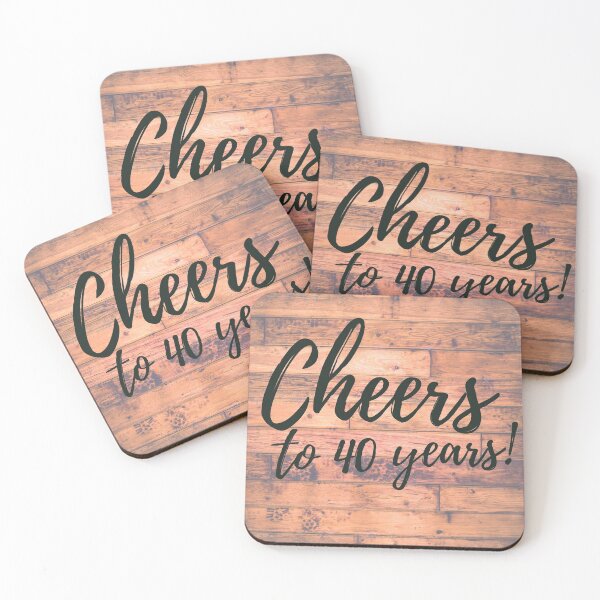 Item preview, Cheers to 40, Happy Birthday designed and sold by julset.