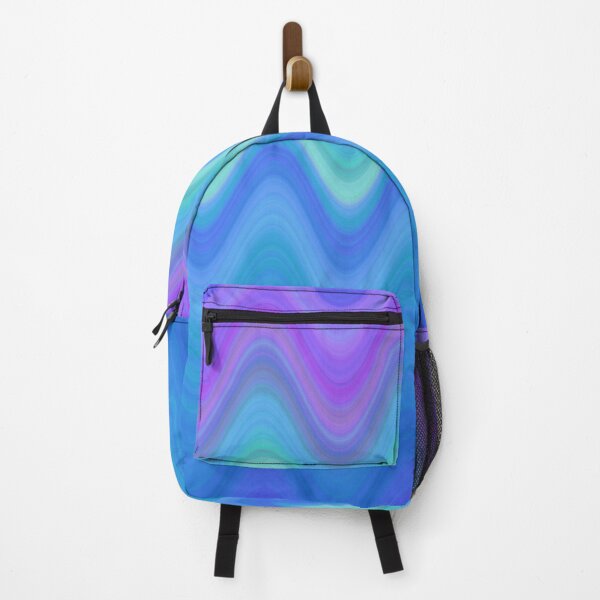 Item preview, Gradient pattern of violet, green and blue colors in waves designed and sold by rubenarocho.