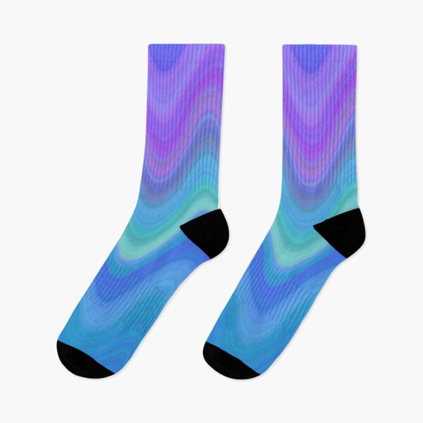 Item preview, Gradient pattern of violet, green and blue colors in waves designed and sold by rubenarocho.