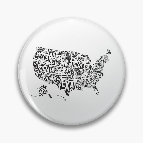 Item preview, USA Map Lettering Graphic Design | United States Map | USA Map Gift designed and sold by crookedriverusa.
