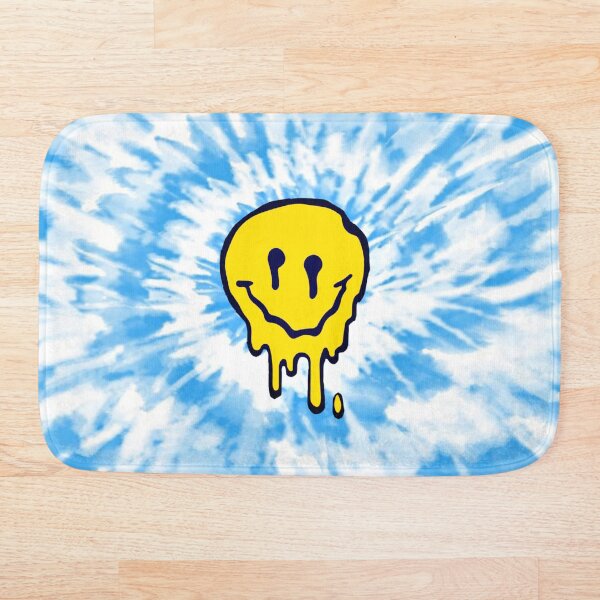 Item preview, carita sonriente de teñido anudado azul claro cambiante :): designed and sold by MNCO.