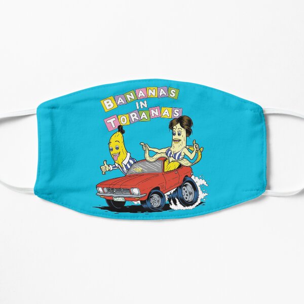 Bananas in Toranas - 2 Australian classics Flat Mask