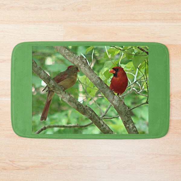 Item preview, Northern Cardinal Pair - female and male designed and sold by Jean Gregory Evans.