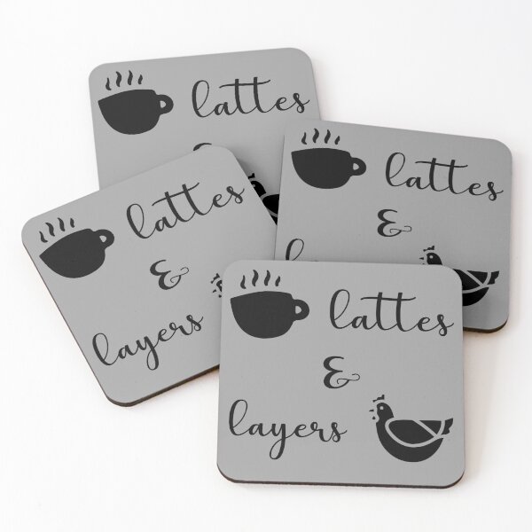 Item preview, Lattes And Layers For Lovers of Coffee Then Chickens designed and sold by gobbieshoppe.