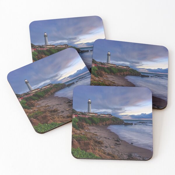 Item preview, Sunset at a Lighthouse on Pacific Ocean coastline in California designed and sold by SvetlanaSF.