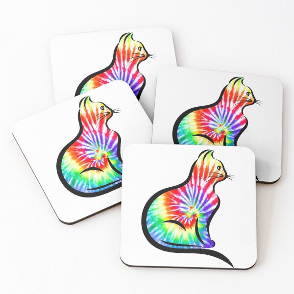 Item preview, Tie dye cat, sweet happy cub kittens designed and sold by GulQari.