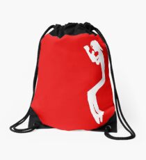 Stickman Jackson White Toe Stand - side Drawstring Bag