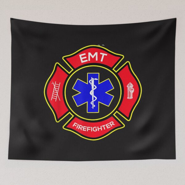 Item preview, EMT Firefighter T Shirt Logo Badge Emergency Responder16 designed and sold by JackOwen65.