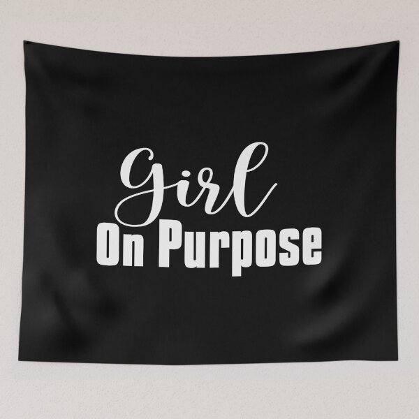 Item preview, Girl On Purpose, Women Motivational Quotes designed and sold by OnPurposeMarket.
