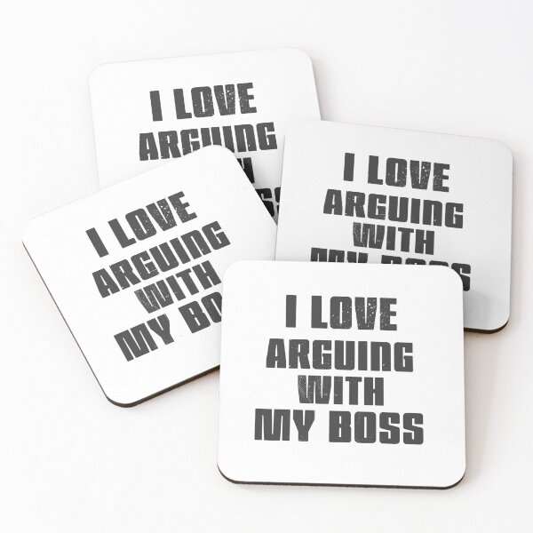 Item preview, I love arguing with my boss blk designed and sold by arendbotha.