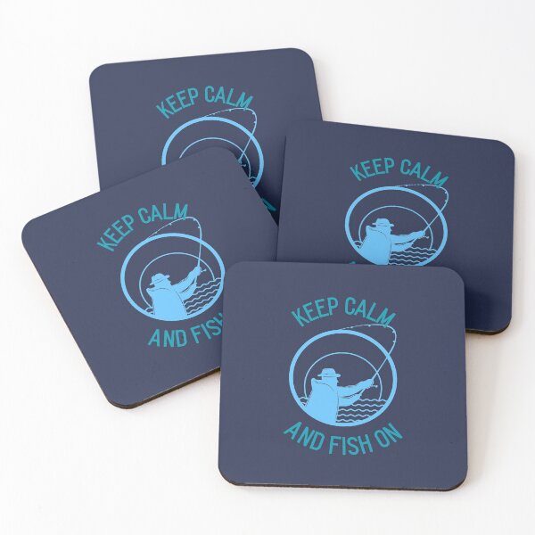 Item preview, Keep Calm and Fish On | Fishing Humor designed and sold by FitFabFunny.