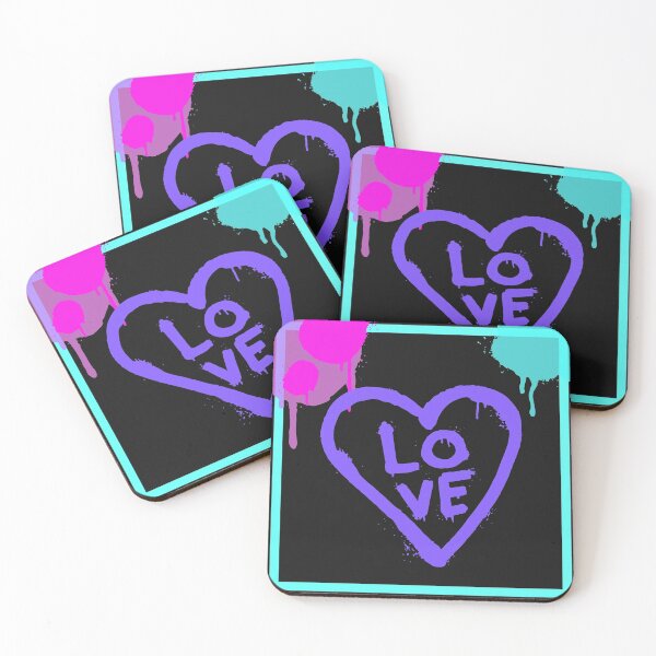 Item preview, Neon Sign Love Tshirt Tee Shirt Cute Funny Kawaii Graphic Cartoony Design for Apparel Accessories Home Decor Skins Totes Bags Wall Art Stickers designed and sold by Rocbebe.