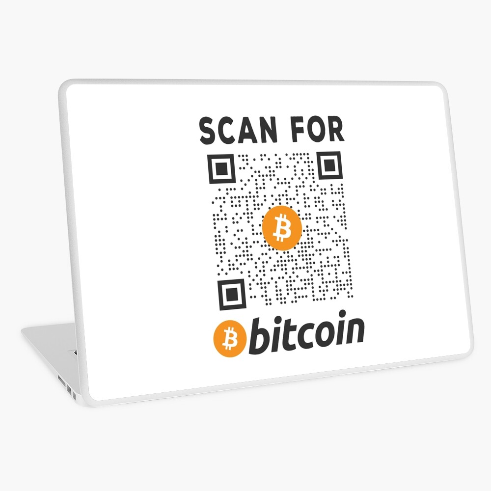 Rick Roll QR code disguised as bitcoin QR code | Greeting Card
