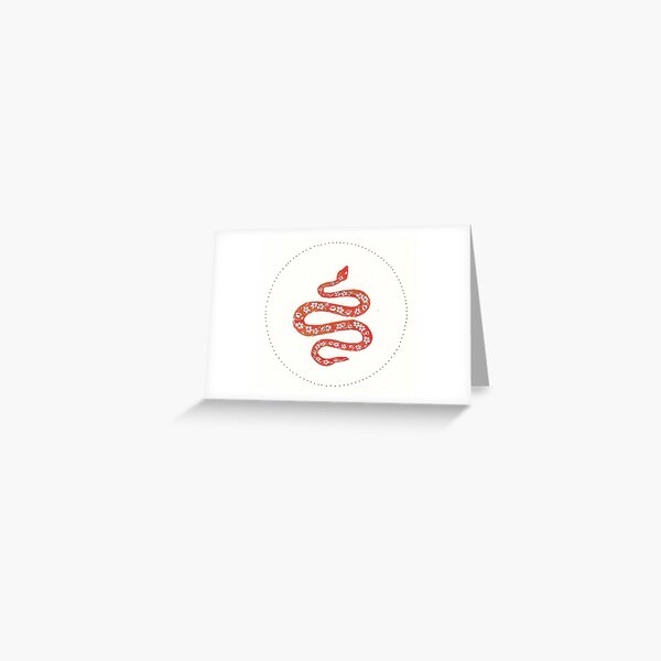 Year of the Snake Greeting Card